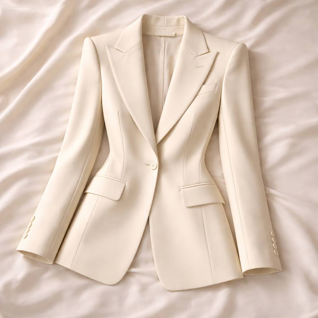 Structured Blazer with Accent Shoulders