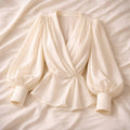 Blouse with Voluminous Sleeves